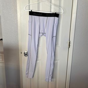 Runhil men’s white sport leggings